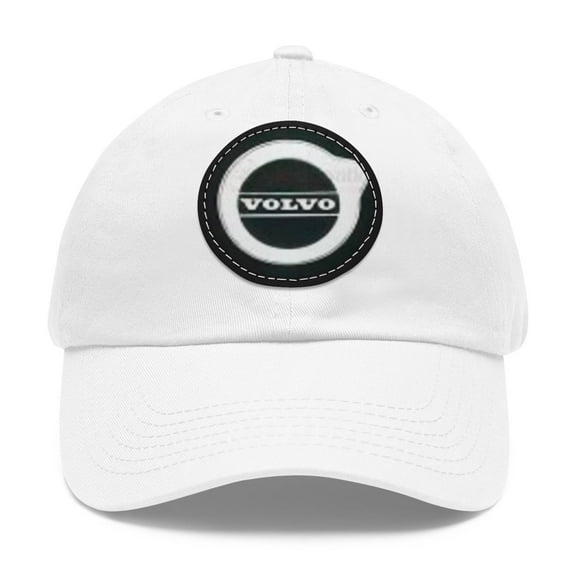 VOLVO Dad Hat with Leather Patch (Round)