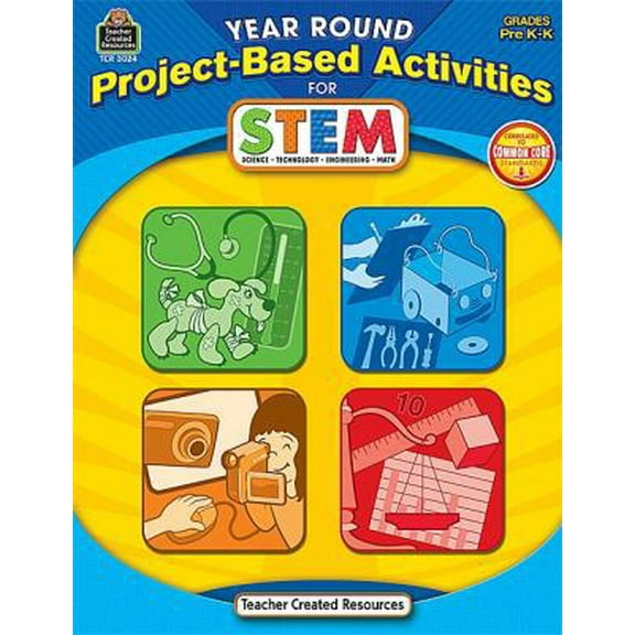 Pre-Owned Year Round Project-Based Activities for Stem Prek-K (Paperback) 1420630245 9781420630244