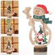 thumbnail image 3 of Christmas Wooden Ornaments Table Santa Claus Snowman Craft Xmas Party Decoration, 3 of 5