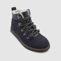 Cat & Jack Boys' Jonathan Lug Fashion Boots - Black -