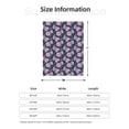 thumbnail image 5 of Disketp Flowers Cozy Flannel Fleece Throw Blanket: Has a velvety texture for All Seasons - Perfect for Women, Men, & Kids"40"x30", 5 of 6