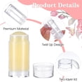 thumbnail image 4 of 30 Pcs Clear Empty Deodorant Containers, 1oz/30ml Twist-Up Refillable Lip Balm Tubes Bottom Fill Deodorant Bottles Tubes for DIY Lipstick Solid Perfume, 4 of 7
