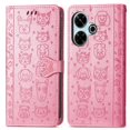 thumbnail image 3 of Funda Cartera FOXDOCK para Xiaomi Redmi 13 4G , Flip PU con Relieve de Gatos y Perros, Tarjetero y Soporte, 3 of 6