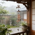 thumbnail image 2 of Cheapark Vintage Metal Wind Chime Hummingbird Plated Hanging Ornament Premium Garden Decor For Patio Yard Year Round Use, 2 of 6
