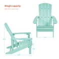 thumbnail image 2 of CHYVARY 2 Peaks Adirondack Chairs, Fire Pit Outdoor Patio Furniture,Light Green, 2 of 6