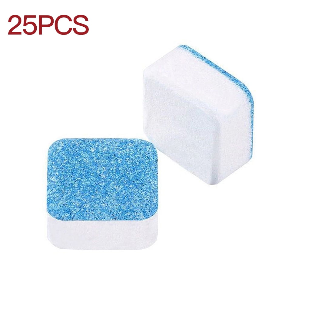 Ustyle 25Pcs Washing Machine Effervescent Tablet Decontamination Washer