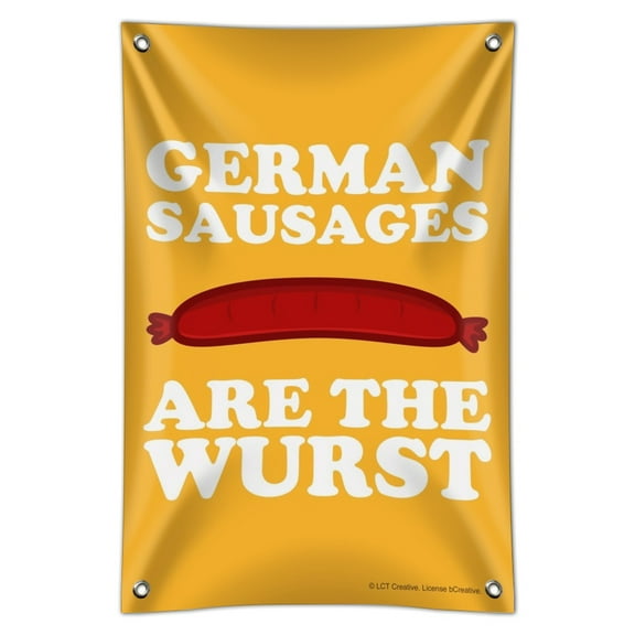German Sausages are the Wurst Funny Humor Home Business Office Sign