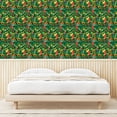 thumbnail image 4 of Ambesonne Christmas Peel & Stick Wallpaper for Home, Xmas Accessories Pine, 13"x72", Dark Green Brown and Red, 4 of 6