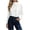 White 10, variant on Karymi Summer Tops for Women 2026 Solid Mock Neck Bow Tie Blouse, Draped Long Sleeve Loose Casual Top, Elegant Office Daily Outfits Womens T Shirts