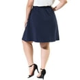 thumbnail image 3 of Agnes Orinda Women's Plus Size Skirt Casual a Line Elastic Waist Flare Skirts, 3 of 6