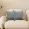 thumbnail image 6 of Tahtuvzn 17x17" Decorative Pillow Covers for Living Room Couch Bed Sofa Stylish Home Decor Soft Cushion, Home Gifts, Gray, 6 of 6