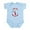 Sky Blue, variant on CafePress - July Firecracker Infant Bodysuit - Baby Light Bodysuit, Size Newborn - 24 Months