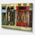 thumbnail image 3 of Red Facade of Charming Shop In Paris Street II 40 in x 30 in Painting Canvas Art Print, by Designart, 3 of 4