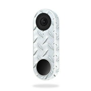 MightySkins NEHEL-Diamond Plate Skin for Nest Hello Video Doorbell - Diamond Plate