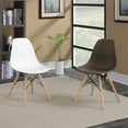 thumbnail image 2 of Furniture of America Ashton Mid-Century Side Chair (Set of 2) in White, 2 of 2
