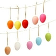 thumbnail image 4 of Sylvtty 12/24Pcs Easter Egg Decorations Colorful Plastic Eggs Tree Hanging Ornament Kids DIY Craft Toys for Easter Party Home Decor, 4 of 7