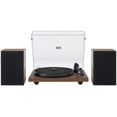 thumbnail image 1 of Tocadiscos Crosley C62C con sistema HiFi, tocadiscos, color nogal, 1 of 9