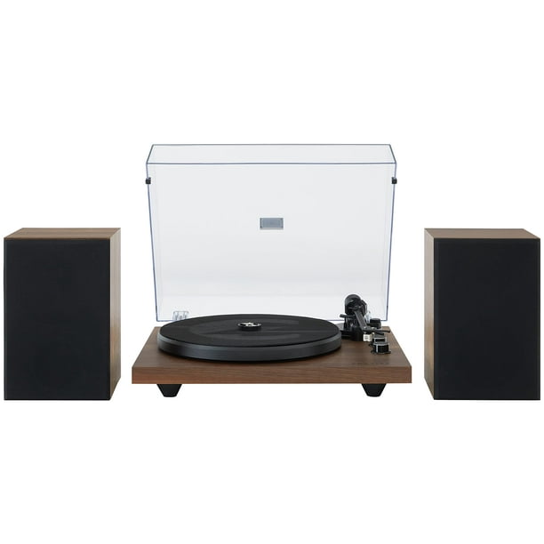 Tocadiscos Crosley C62C con sistema HiFi, tocadiscos, color nogal