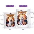 thumbnail image 4 of Mummy Persian Happy Halloween with Pumpkins Bats Spooky Fun Mug Cat Lover Kitten Owner Gifts Coffee Tea Cup - 00019, 4 of 4