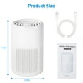 thumbnail image 4 of Onekawa H13 True HEPA Air Purifier, Air Purifier for Bedroom Home Office, for Allergies and Pet Hair, Ultra Quiet, Removes Odor Dust Pollen, White, 4 of 7