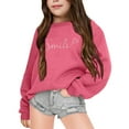 thumbnail image 1 of Chandails pour Enfants Filles Manches Longues Chandail Imprimé pour Filles Col Rond Chandail à Enfiler Hauts Vêtements d'Automne Taille Vêtements pour Filles 4-5 Ans, 1 of 4