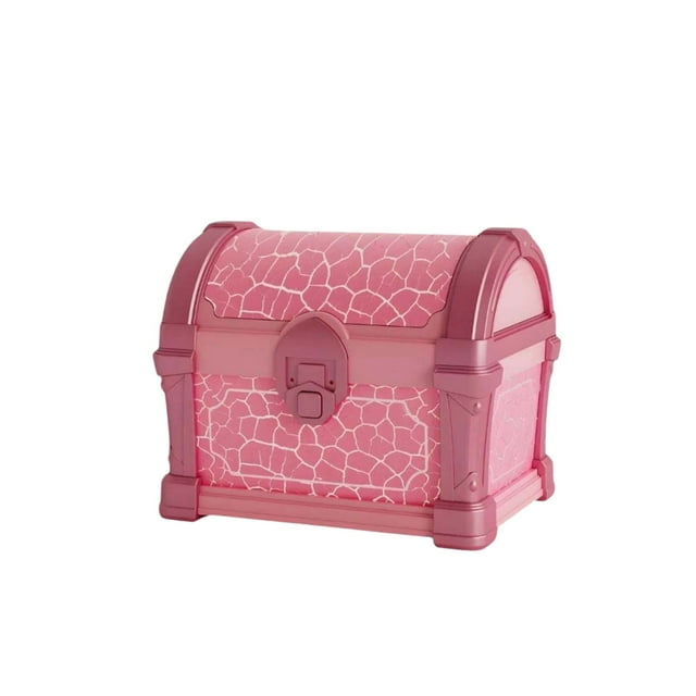 Aufmer 1 Pcs Treasure Box Projection Lamp with Remote Control, Timer Function Night Light, Soothing Sleep Aid for Children(Pink)
