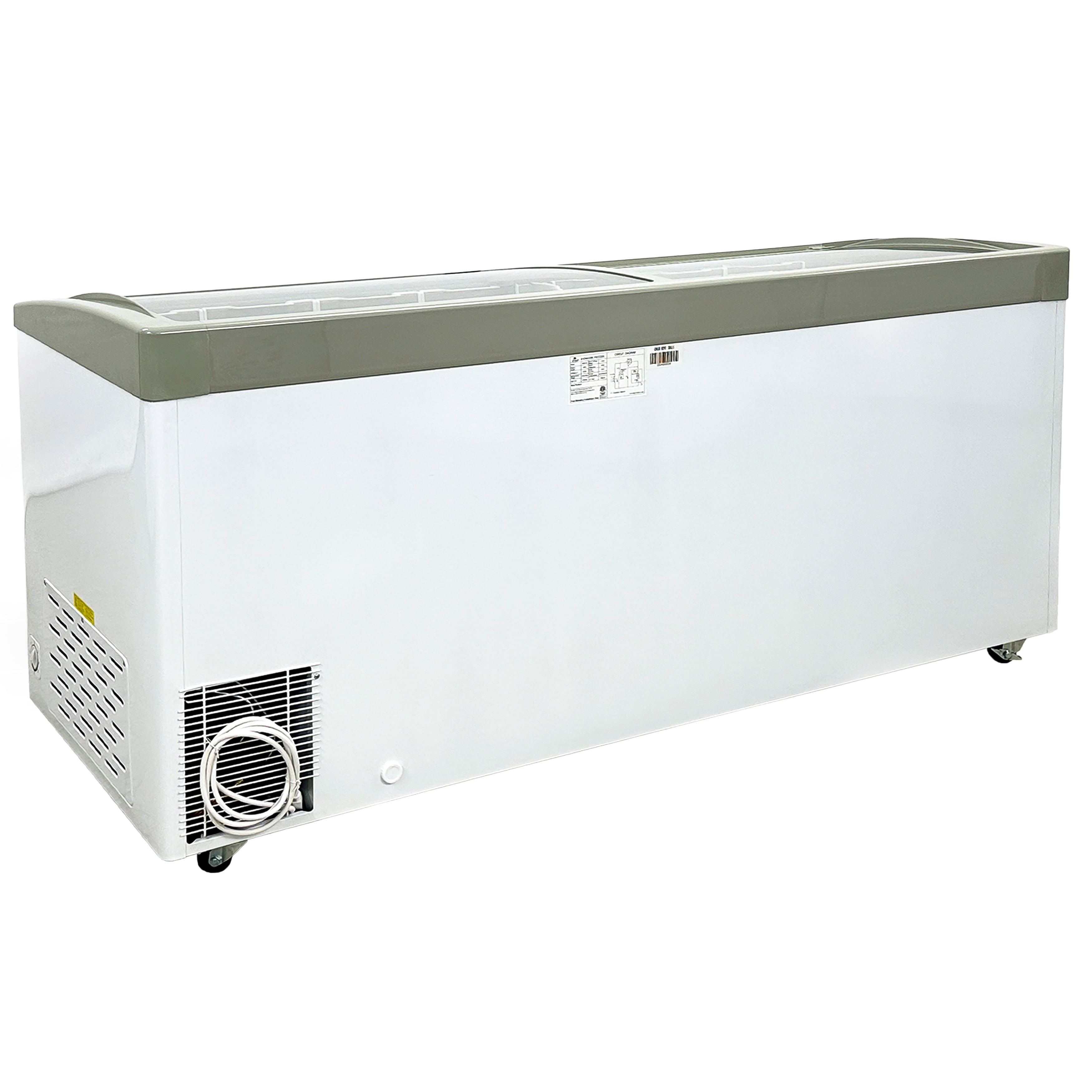 72 in. Heavy-duty Chest Two Sliding Glass Door Meat Seafood Ice Cream Display Freezer 19.3 Cu. Ft Commercial Freezer NSF ETL