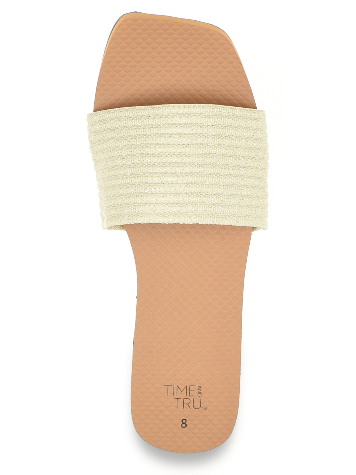 Time and Tru Women's Woven Slide Sandal