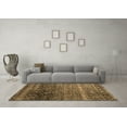 thumbnail image 3 of Ahgly Company Indoor Square Abstract Brown Modern Area Rugs, 4' Square, 3 of 4