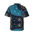 thumbnail image 3 of Daiia Bohemian Turtle Hawaiian Shirt for Men Gentle Cotton Regular Short Sleeve Casual-XX-Large, 3 of 9