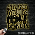 thumbnail image 4 of Craftnamesign Donut Shop Metal Wall Art LED Light, Donut Shop Decor, Bakery Shop Wall Decor, 4 of 5