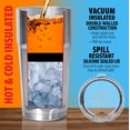 thumbnail image 5 of Maxam 16 Ounce Vacuum Insulated Tumbler with Tight Fitting Spill Resistant Lid, Stainless Steel, 5 of 5