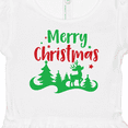 thumbnail image 4 of Inktastic Merry Christmas, Rudolph, Stars - Red Green Girls Baby Dress, 4 of 5
