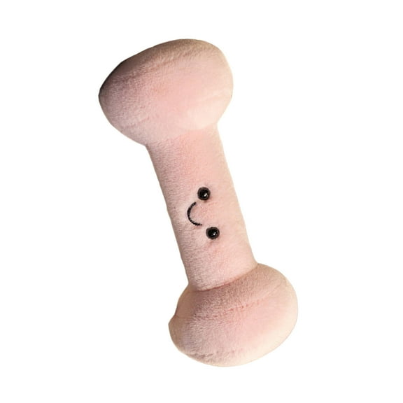 Gym Theme Dumbbell Plush Toy Throw Pillow Infant Sensory Play Soft Baby Gift Blue