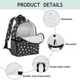 thumbnail image 4 of Dark Celestial Students Backpack with Gothic Moon and Starry Night Print, Cosmic Astronomical Design, Adjustable Straps and Water-resistant for Everyday Use, 4 of 5