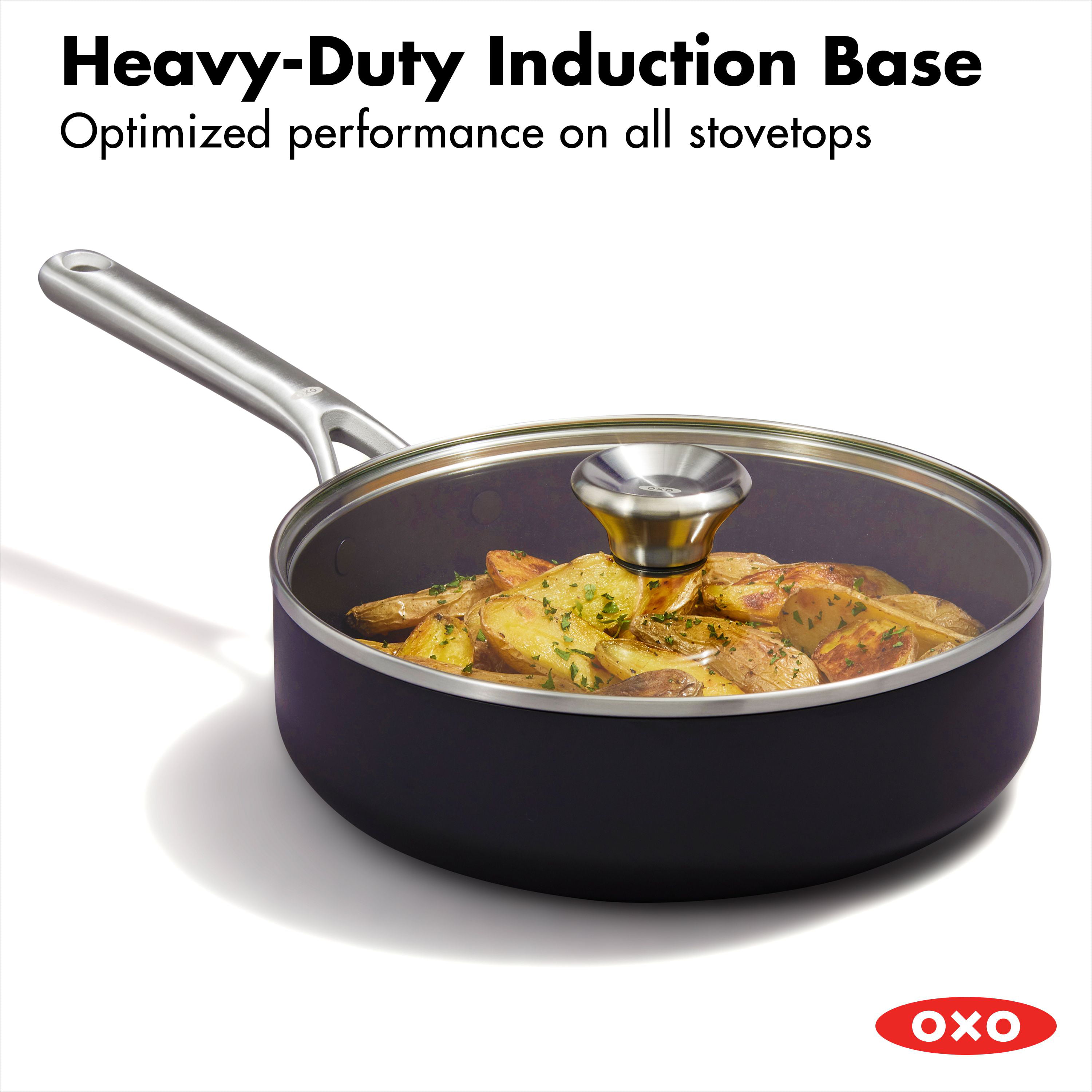 OXO Professional Non-Stick Sauté Pan with Lid, 4.3 L