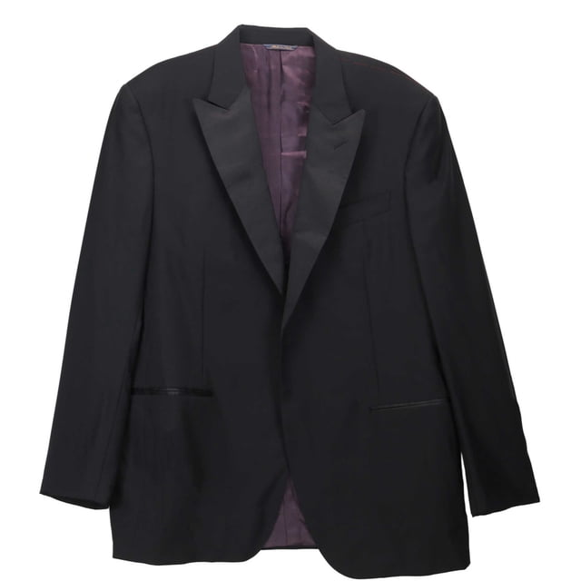 Trussini Men's Black Linea Classico Dress - 44 R