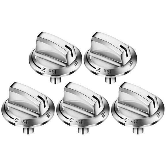 Long Stem Control Knobs for Gas Stove Ranges Compatible Replacement Set