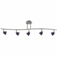 thumbnail image 1 of Cal Lighting SL-954-5-BS-BLS Track Lighting- Cobalt Blue & Brushed Steel, 1 of 1