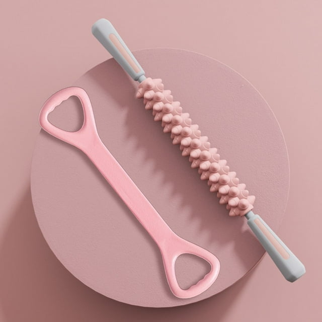 Boc Massage Stick Multifunctional Handheld High Hardness with Non-slip TPR Handles Comfortable Grip Muscles Relaxation Thickened Bear