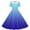 B12#Blue, variant on Favoffer Girls Summer Polka-Dot Graphic Dress Short Sleeve Stretchy Frock & A Line Recital Turndown Neck Dress, for Casual, Travel, Dance, Party 5-14Y