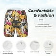 thumbnail image 5 of Gaeub Cute Cat Cartoon Mens Swim Trunks Stretch Beach Shorts Quick Dry for Men Swim Shorts Swimwear with Pockets- Small, 5 of 9