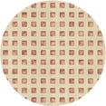 thumbnail image 1 of Ahgly Company Indoor Round Patterned Vanilla Gold Area Rugs, 8' Round, 1 of 6