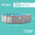 thumbnail image 4 of Intex Prism Frame 20ft x 52in Above Ground Pool, Lounger Float (2 Pack) & Cooler, 4 of 9