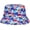 Dark Blue Red, variant on Colorful Tie Dye Bucket Hat for Women Rainbow-Vortex Bucket Cap Summer Sunscreen Fashion Reversible Fisherman Hat