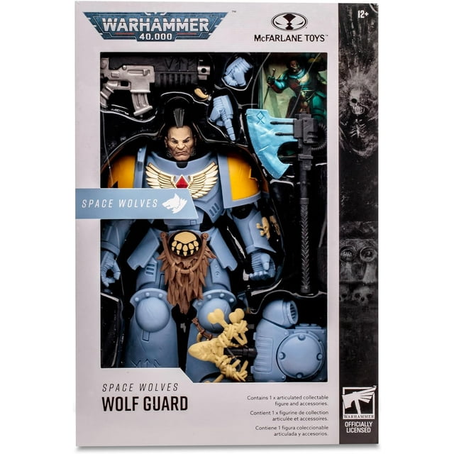 Warhammer 40000 Figurine Articulée de 7 Pouces Vague 7 - Space Wolves Wolf Guard