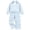 j-889Blue398, variant on HAYIMI Girls Two Piece Long Sleeve Lapel Collar Sweatshirt And Pants Kids Playful Casual Outfit Sets Cozy Button Closure Everyday Wear Breathable Clothes Sets