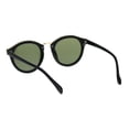 thumbnail image 4 of Mod Round Keyhole Horn Rim Hipster Sunglasses Matte Black Green, 4 of 4
