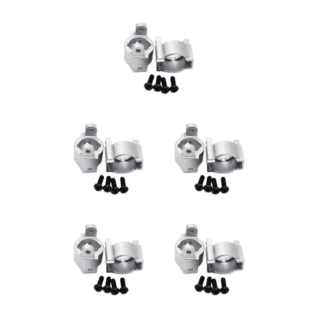 Baohd Voiture RC avec Fixations à Roulettes Supérieures pour ECX 1/12 RC RGT 136100 100 Flambant Neuf Argent 5Set