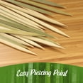 thumbnail image 4 of BambooMN Brand - Premium Flat Style Bamboo BBQ Skewers - 9" - 100pcs, 4 of 10